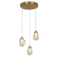 Luxury Golden Style Crystal Simple Pendent Light Chandelier for Living Room Hotel Restaurant