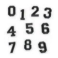 Wholesale 5cm Tall Garment Accessories Embroidery Iron on Embroidery Arabic Numbers Patches