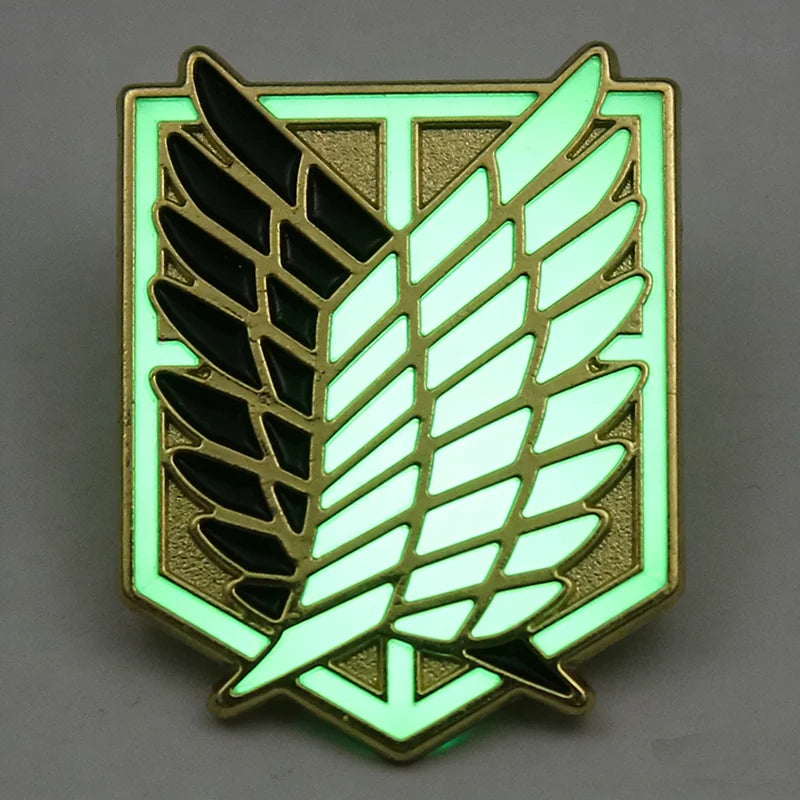 Personalized Metal Badges with Glowing Effect Glow in Dark Pins UV Print Brooch