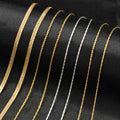 GP 0.63mm 0.67mm 1.77mm 14K Gold Filled Silver 925 Beading Chain Footage Spool Snake Chain Permanent Jewelry Chains Supplier