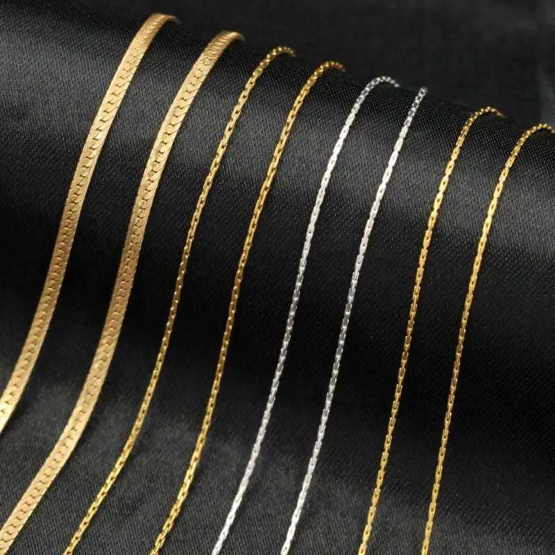 GP 0.63mm 0.67mm 1.77mm 14K Gold Filled Silver 925 Beading Chain Footage Spool Snake Chain Permanent Jewelry Chains Supplier