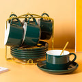 European Simplism Style Cup Ceramic Coffee Tea Cup and Suacer Sets Mug Cup Coffee