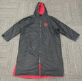 Warm Sherpa Lining Waterproof Surf Swim Parka Jackets Oversized Hooded Changing Robe