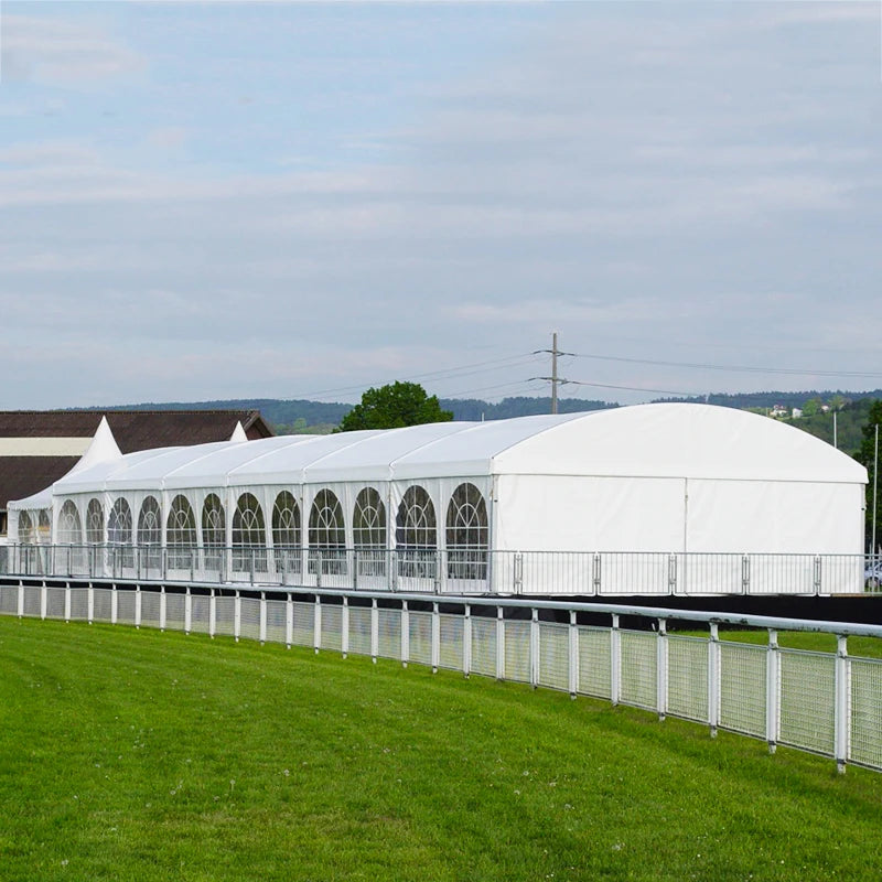 30x50 Aluminium Frame Arch Roof Dome Arcum Tent With Glass Walls