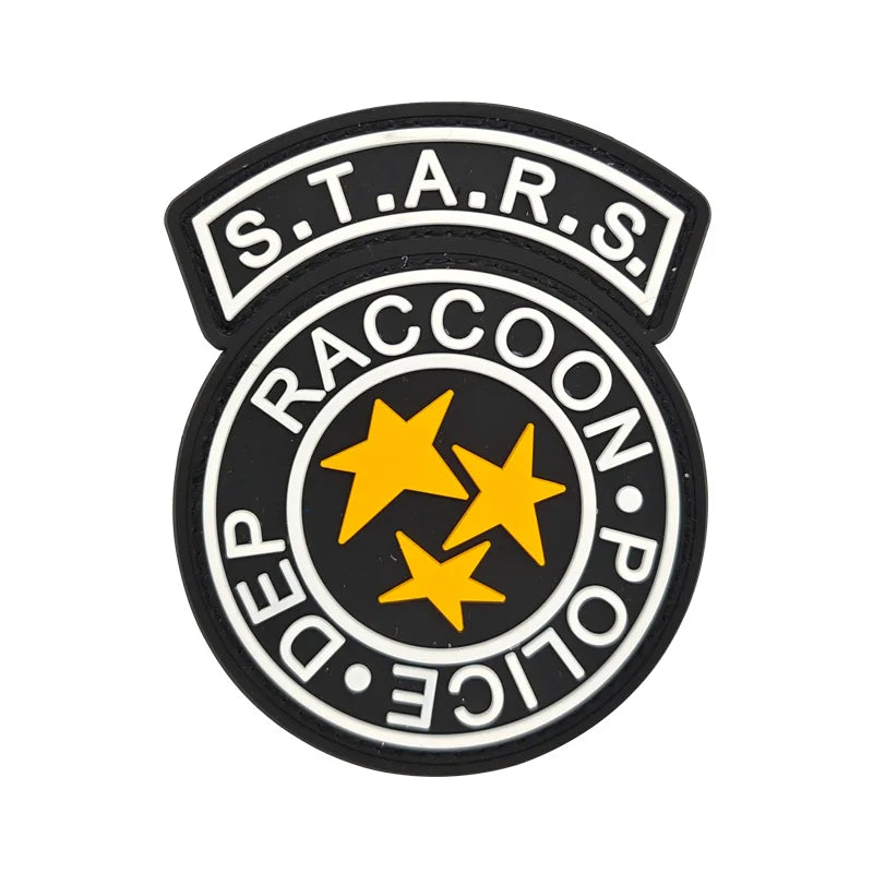 Stars Tactical Spades Custom 3D PVC Soft Rubber Badge School Decorated Patch Iron Hooks Sport-Clothing Leather Fabric OEM Logo