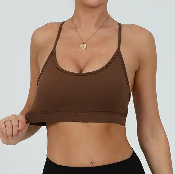 Women's Cool Running Sports Bra Soft Compression Elastic Breathable Mesh Insert XS Size Yoga Fitness Gym Active Sports Spandex