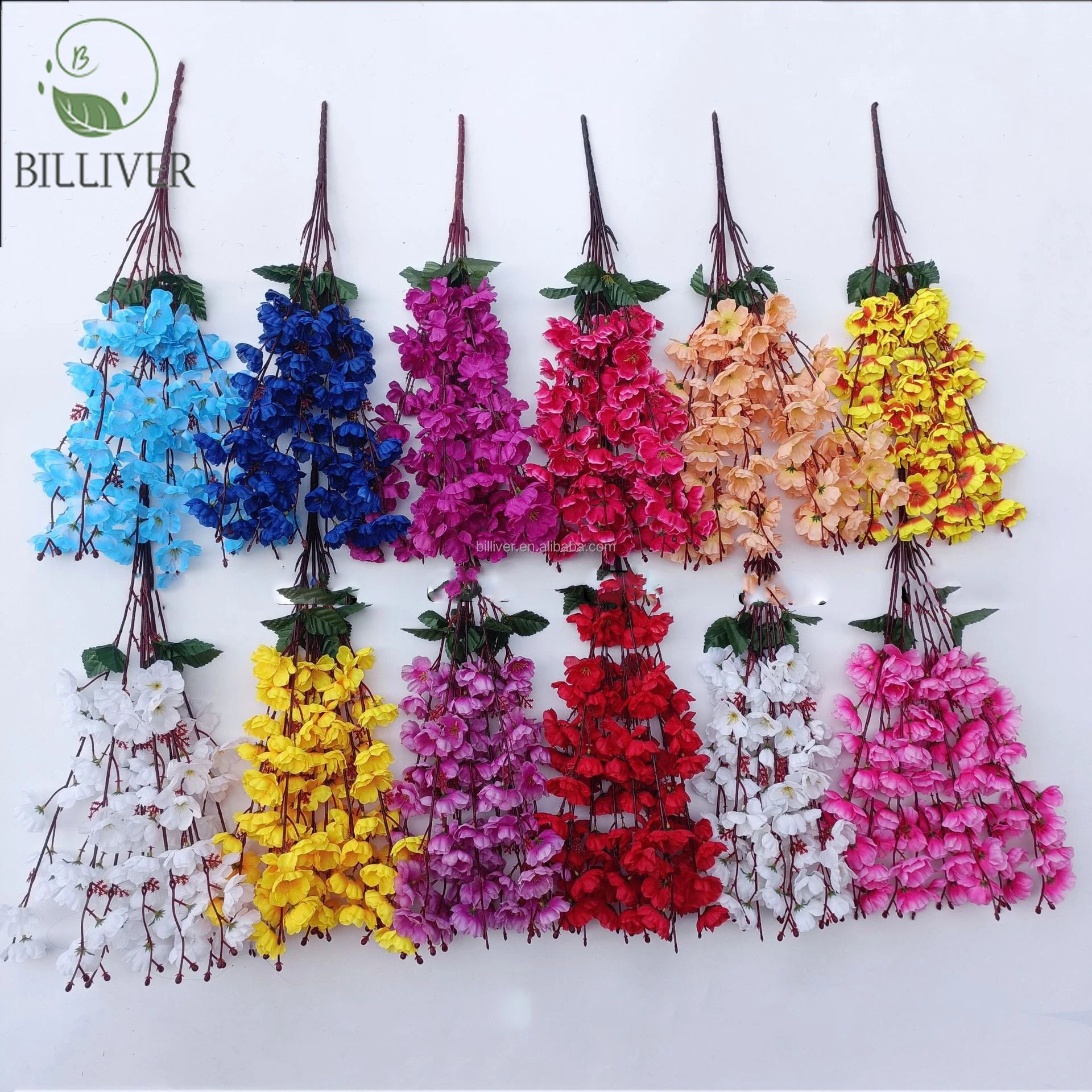 China Design Wholesale Artificial Flowers for Wedding Decoration Luxury Artificial Flower for Wedding Peach Blossom