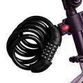 5-Digit Code Password Bike Lock 1200mm Steel Cable Combination Security for Motorcycles and Bicycles Bicycle Safety Lock