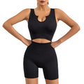 Seamless Women Yoga Set Workout Sportswear Gym Clothing Sport Set Women Hight Waist Seamless Leggings Fitness Sport Bra Crop Top