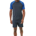 New Design Wholesale Men's Sportswear Quick Dry Body Fit Short Sleeve Sports Running Shorts Suit