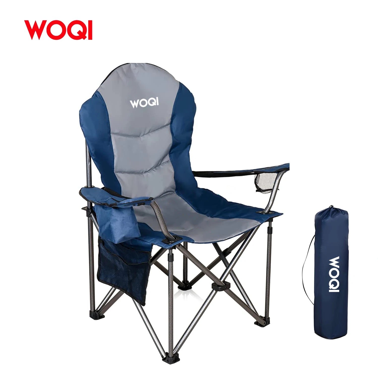 WOQI Modern  Lightweight Outdoor Folding Chair for Picnic Travel Beach & Camping-Park Use
