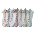 Wholesale Children's Thin Silk Socks Summer Lace Crystal Boat Socks Cotton Breathable Sweat-absorbing Socks for Women