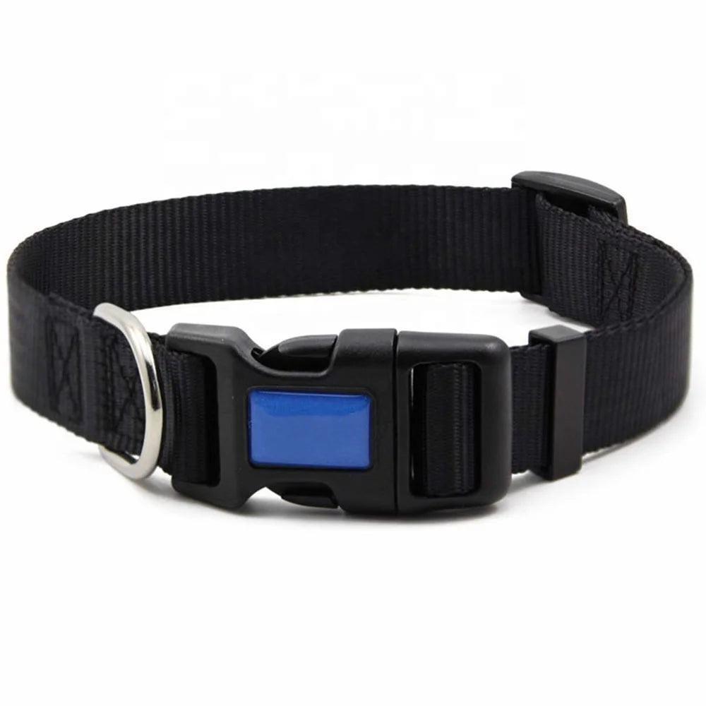 2024 Customized Personalized Nylon & Polyester Adjustable Luxury Classic Simple Dog Collar