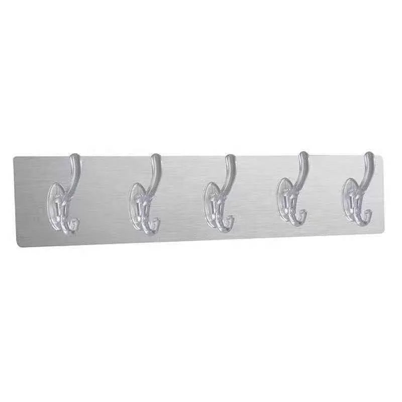 2023 Traditional Multipurpose Transparent Plastic Waterproof Strong Adhesive Hook for Kitchen Household Bathroom