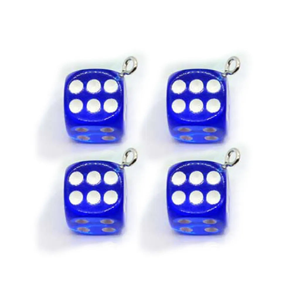 Colorful Clear Mini Dice Resin Charm 3D Craft for Diy Earrings Bracelets Necklace Making