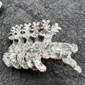 Natural Crystal Christmas Elk Sliced Crystal Crafts Fawn Carving Yooperlite Deer Slice
