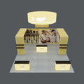 20x20ft Portable Aluminum Tube Tension Fabric Background Display for Trade Shows Exhibition Stand for Use in Shows