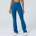 2024 New Design Butt Lifting Yoga Pants Solid Color Gym Fitness Women Yoga High Waist Sports Flared Leggings
