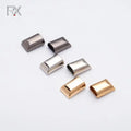 Guangzhou Custom Metal Accessories Zipper Stopper Zinc Alloy Bag Strap Buckle Garment Strap End Clip Buckle for Bag Zipper End