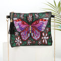 Cartoon Butterfly Shaped 5D Diamond Painting DIY Leather Tote Bag Special Shaped Drill Satchel Mosaic Storage Wallet Animal