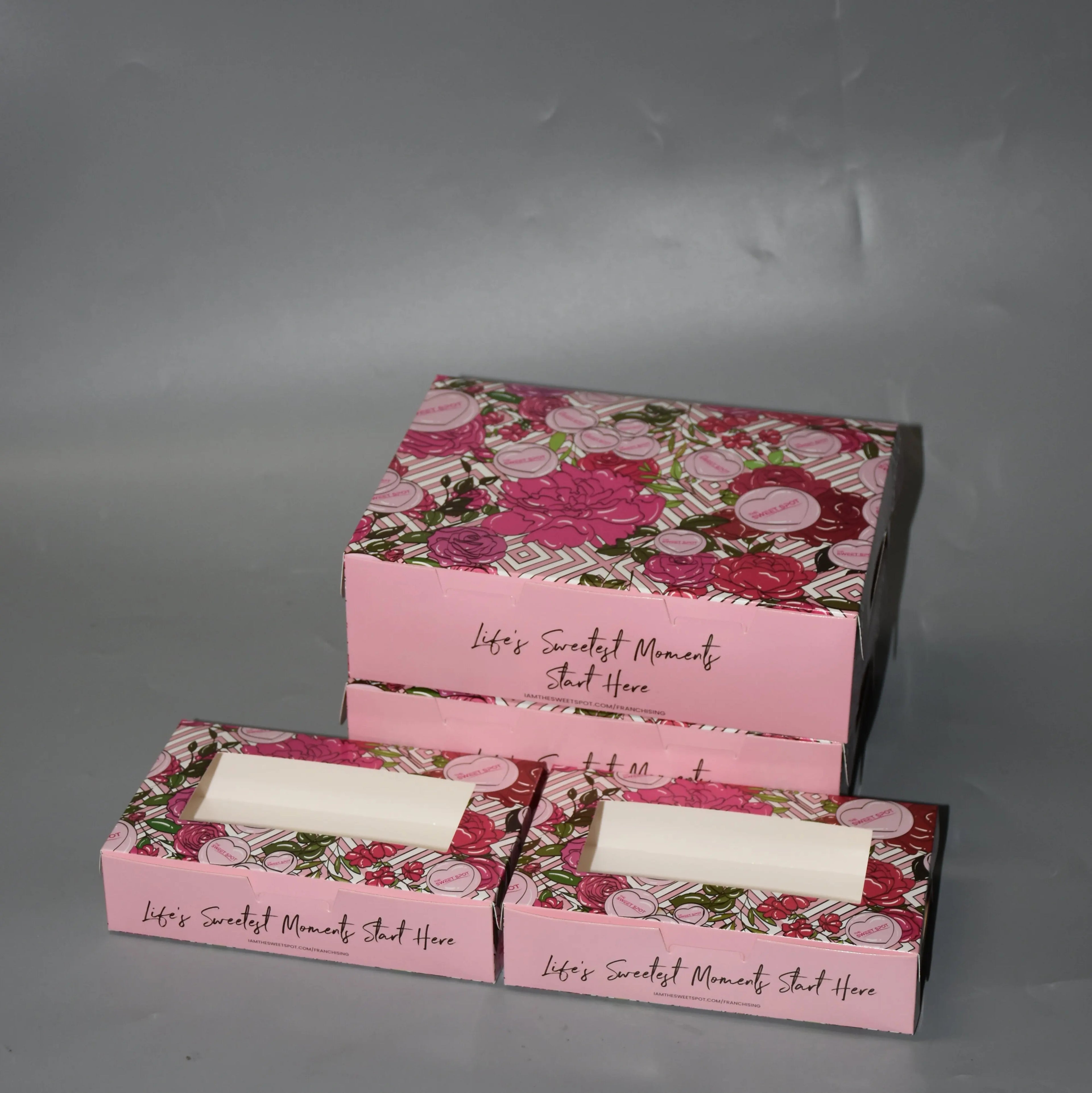 Popular Design Product Custom  Donuts Cookie Boxes High Quality Top Sale Wholesale Pastry Clear  Dessert Box  Donut Packaging