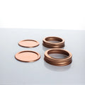 70mm  Rose Gold Color Canning Lids 2 Piece Plate Band Tin Glass Mason Canning Jar Lids