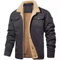 New Men's Coat Casual Softshell Varsity Jacket With Belt for Winter Work Style Windbreaker and Cargo New Jacket for Men 2024