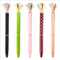 BECOL Wholesale Big Diamond Crystal Metallic Ballpoint Pen Creative Custom Logo Metal Twist Ball Pen for Wedding Gifts MegaBDM