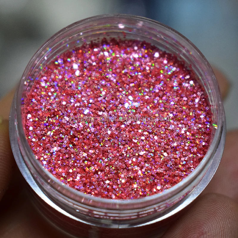 Wholesale Extra Fine Holographic Resin Glitter Powder for Christmas Party Decorations Epoxy Craft Painting and Cosmetics