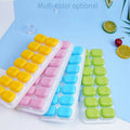 Custom Packing Easy Release Creative Ice Mold BPA Free 14 Holes Plastic Ice Cube Tray with Removable Lid