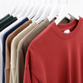 YinQu Autumn Winter New 350 Grams Health Cloth Round Neck Custom Crewnecks Men's Collarless Popular logo Pullover