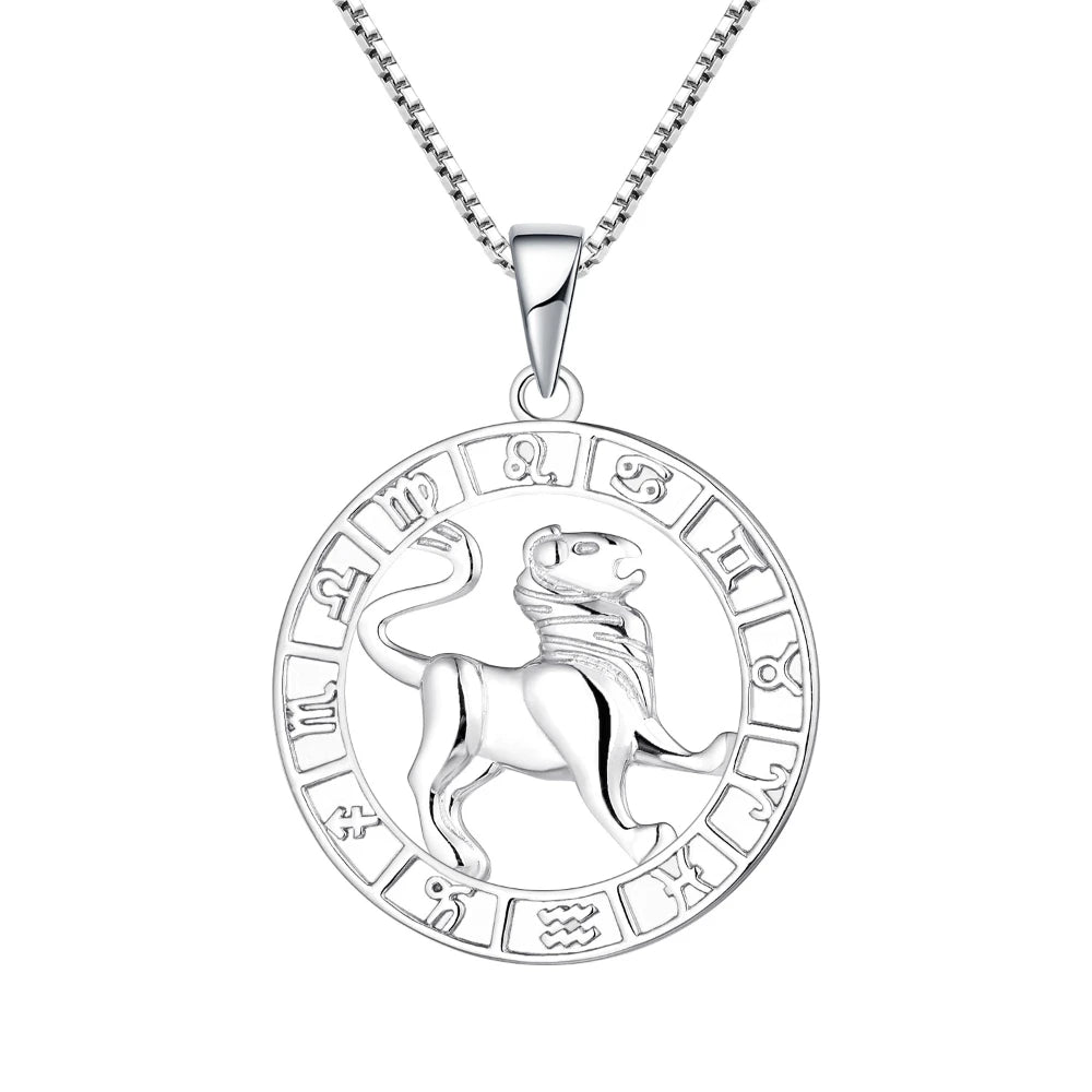 High Quality 925 Sterling Silver Leo Necklace Zodiac Astrology  Dignified Leo Necklace for Religious Jewelry