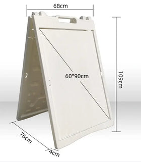 Double Sided Custom Size Strong Anti-Wind Indoor Use Square Floor Plastic A-Frame ISO9001 Certified Sign Display Board Poster