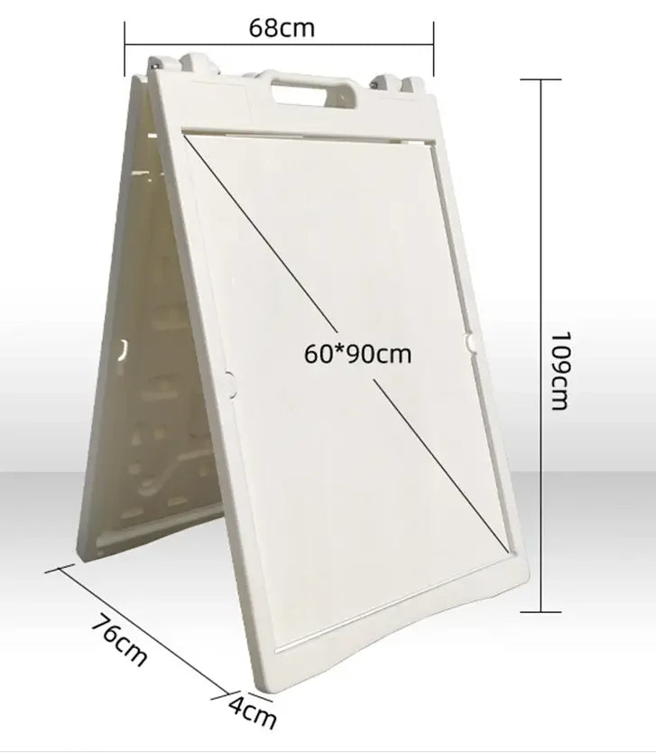 Double Sided Custom Size Strong Anti-Wind Indoor Use Square Floor Plastic A-Frame ISO9001 Certified Sign Display Board Poster