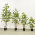 C 100-180cm Nearly Natural Plant Artificial Bamboo Korean Tree Potted Plants Artificial Tree for Home Decor