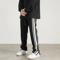 Custom Streetwear Sweatpants Wholesale Joggers Elastic Waist Drawstring Baggy Zip Split Hem Men Pants Trousers