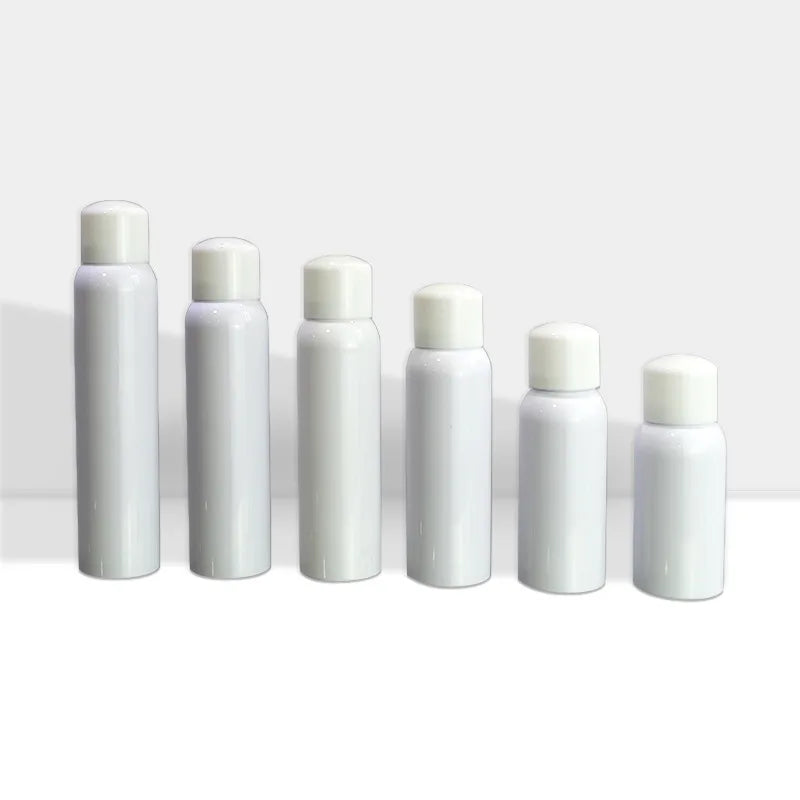 White Plastic 100ml/150ml/180ml/200ml Sunscreen Spray Bottle with Pump for Shampoo Lotion Cream 80ml/120ml Capacity Seal Type