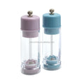 2 Pieces Set Household Manual Ceramic Refillable Pepper Powder Sea Salt Mills Grinder Bottle