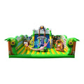 Zoo Themed Inflatable Safaris Moon Bounce and Slide Playhouse Jungle Fun City Playground Amusement Park for Kids