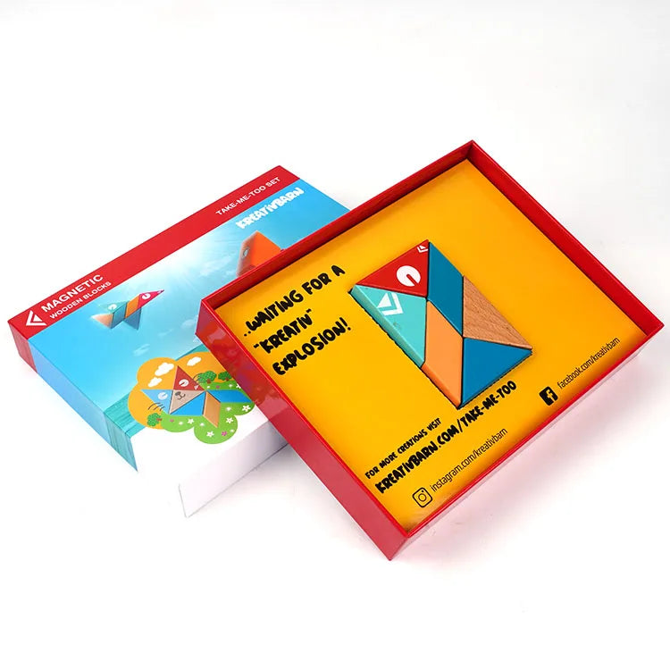 Luxury 2-Piece Square Cardboard Gift Box with off Lid Custom Logo Matt Lamination and UV Coating Rigid Packaging Fancy Paper