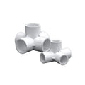 Pvc Three-dimensional Pipe Fittings Three-way and Four-way Right-angle Joint Water Pipe Diy Accessories