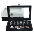 Flannelette Earrings and Ring Plate Display Tray Jewelry Box Storage Props for Earrings Rings and Other Jewelry Items