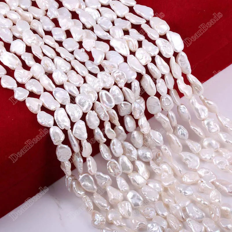 Natural Cultured Freshwater Colourful Baroque  Loose Pearl Beads for DIY Jewelry Making Freeform 10-15 mm