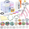 1268Pcs 3 Layers lava Bracelet Beads Accessories in Acrylic Box DIY Jewelry Making Kit