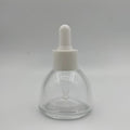 Personal Care Essential Oil Serum clear Frosted Bottle 15ml 30ml 1/2 1 oz clear Frosted Cosmetic Glass Dropper Bottle