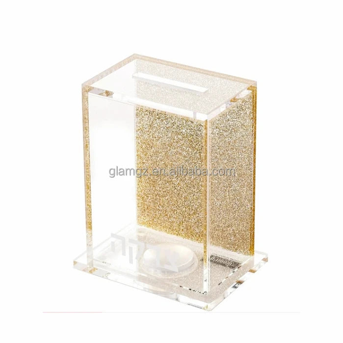Acrylic Money Box Piggy Bank  Lucite Tzedakah Box for Judaica