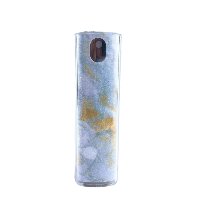 Custom 10ml Mini Travel Tube Bottle Square Plastic Fine Mist Perfume Oil Bottles with Colourful Finish and Plastic Stopper