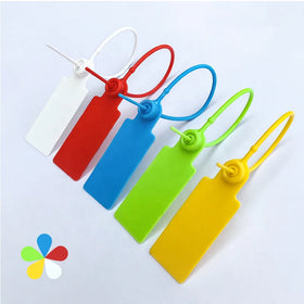 Manufacturer Direct Sales Plastic Anti-theft Sealing Label Disposable Sealing Safety Plastic Sealing Clothing Label Brand Tag