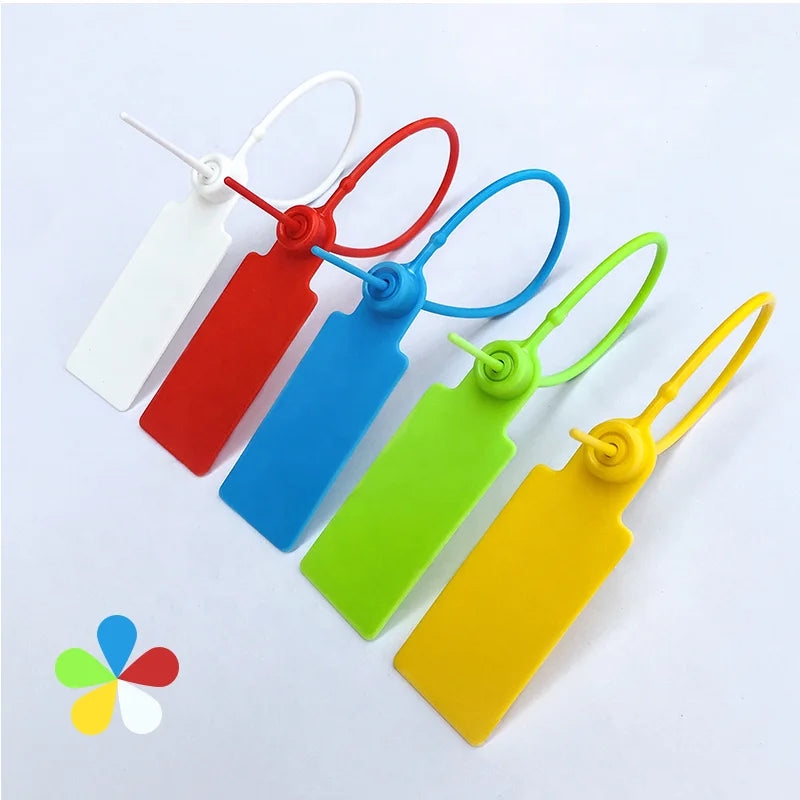 Manufacturer Direct Sales Plastic Anti-theft Sealing Label Disposable Sealing Safety Plastic Sealing Clothing Label Brand Tag