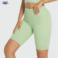 Eation Women Tummy Control Compression Athletic Bike Shorts Custom Logo Gym Yoga Shorts